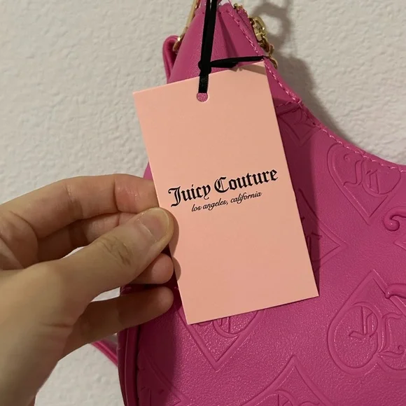 Rare NWT Juicy Couture Good Times Shoulder Bag Juicy Pink - Picture 3 of 15